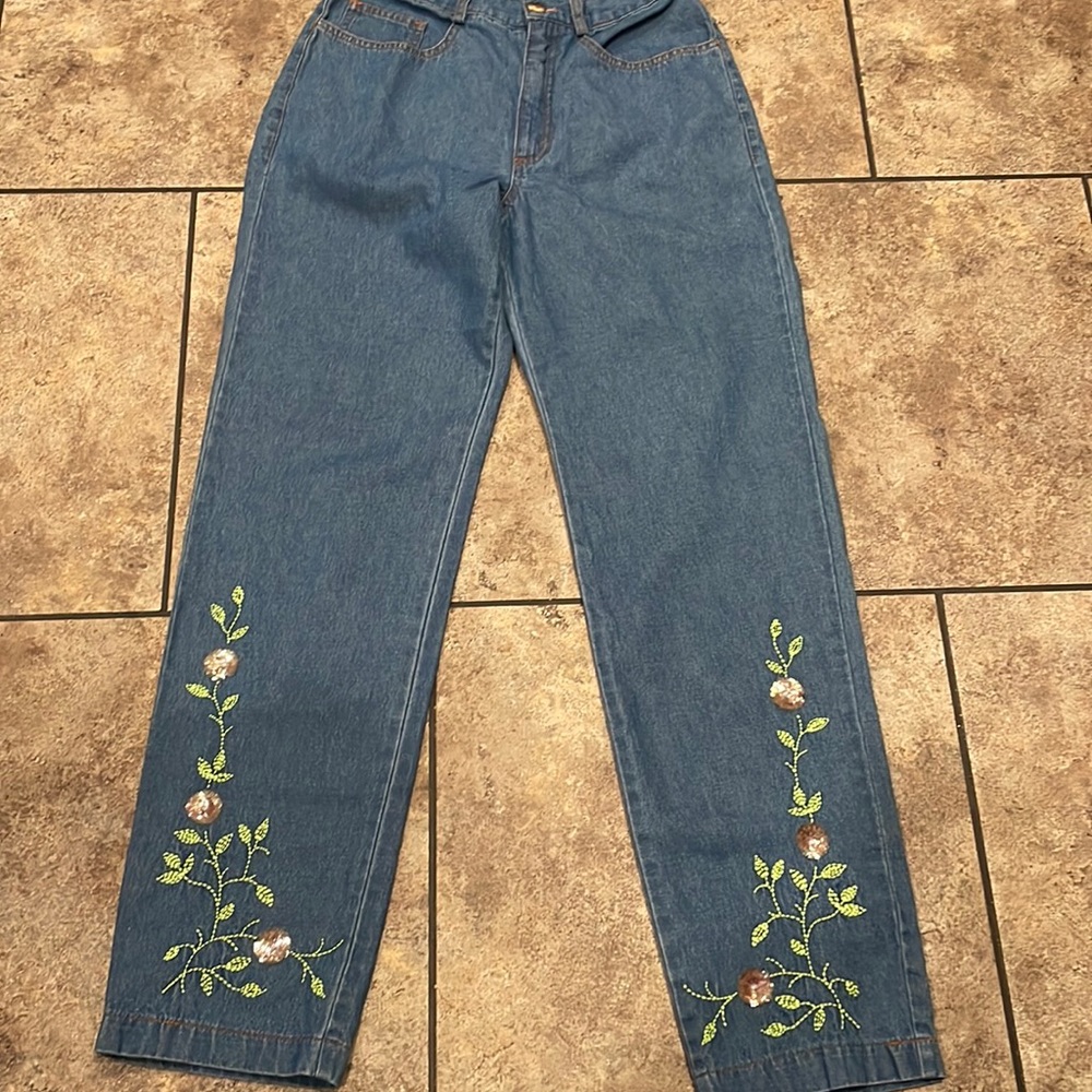B.X.B vintage embellished jeans size  6 made in USA🇺🇸